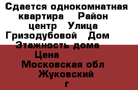 Сдается однокомнатная квартира  › Район ­ центр › Улица ­ Гризодубовой › Дом ­ 14 › Этажность дома ­ 10 › Цена ­ 13 000 - Московская обл., Жуковский г. Недвижимость » Квартиры аренда   . Московская обл.,Жуковский г.